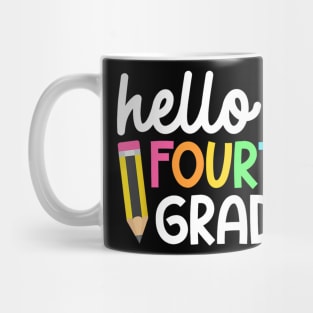 Hello Fourth Grade Team 4th Grade Back to School Teacher Mug